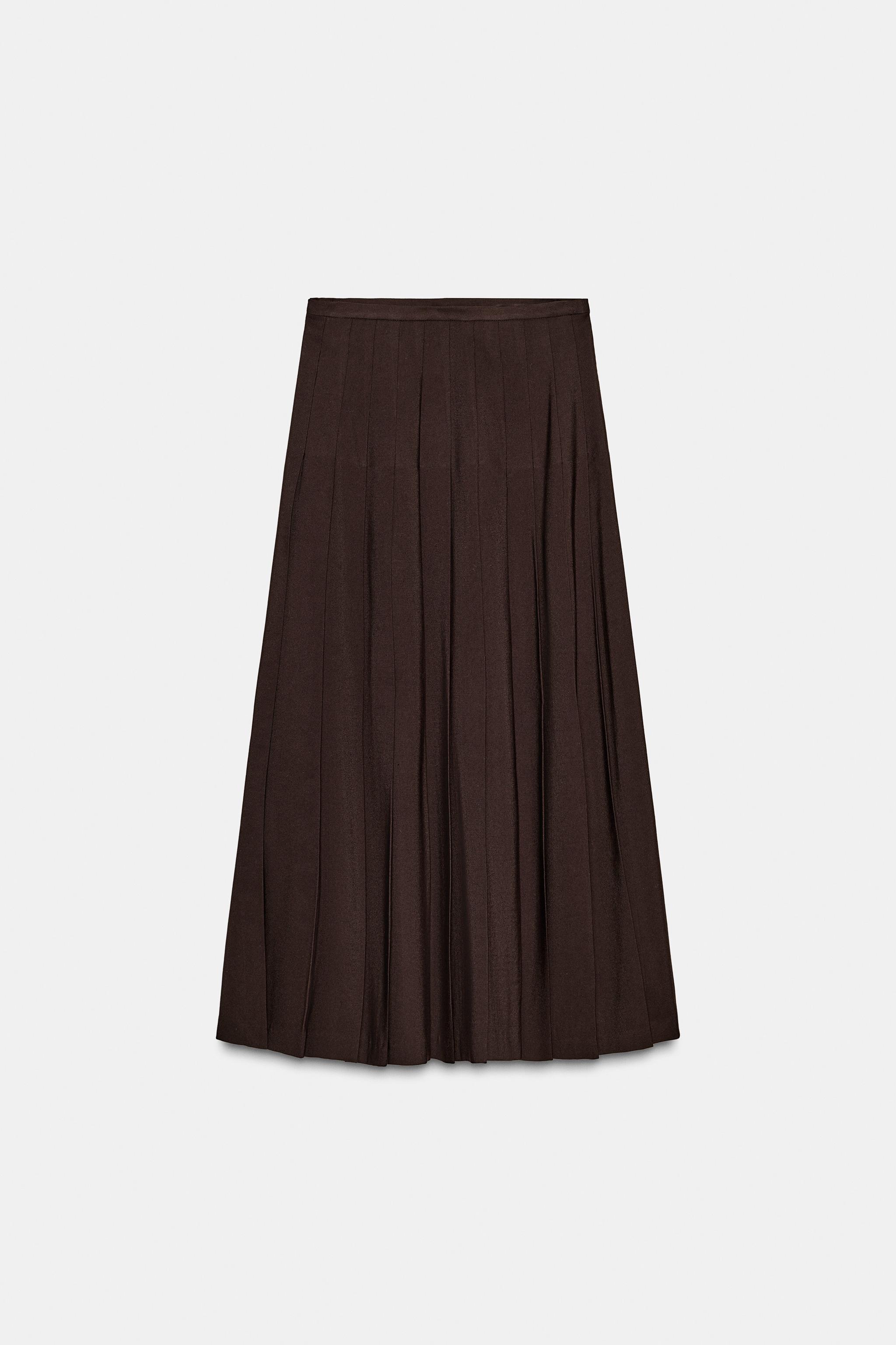 ZW COLLECTION LONG BOX PLEAT SKIRT